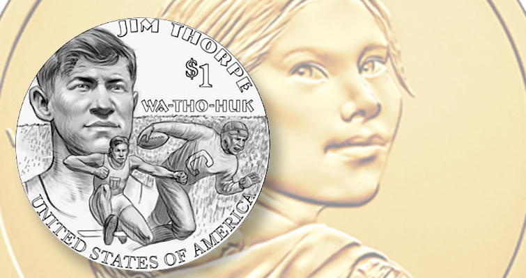 Jim Thorpe Dollar Coin Rendering