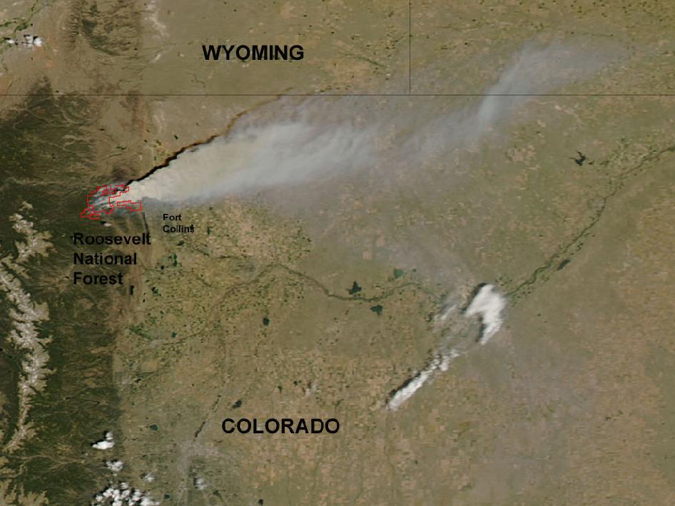 NASA Satellite Imagery of Colorado’s High Park Fire