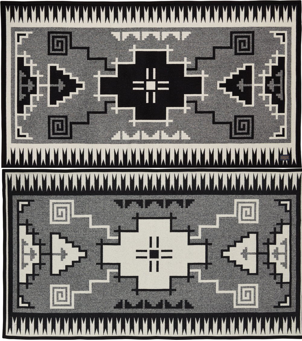 Front and back of Naskan Saddle Blanket