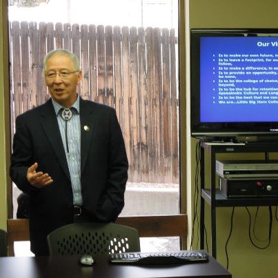 Litle Big Horn College president David Yarlott. 