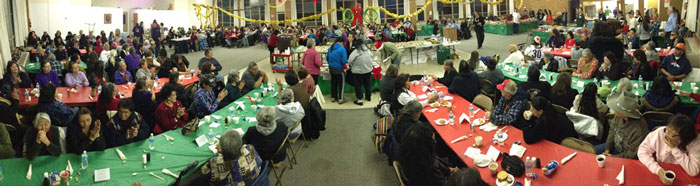 Panoramic view of the Elders Dinner.