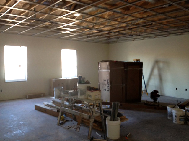Expansion New classroom being built as part of expansion of OLC immersion school