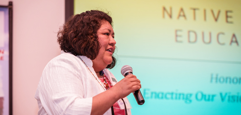 Tarajean Yazzie-Mintz is Co-Director of the Office of Research and Sponsored Programs and Senior Program Officer of Tribal College and Universities (TCUs) Early Childhood Education Initiatives at the American Indian College Fund.