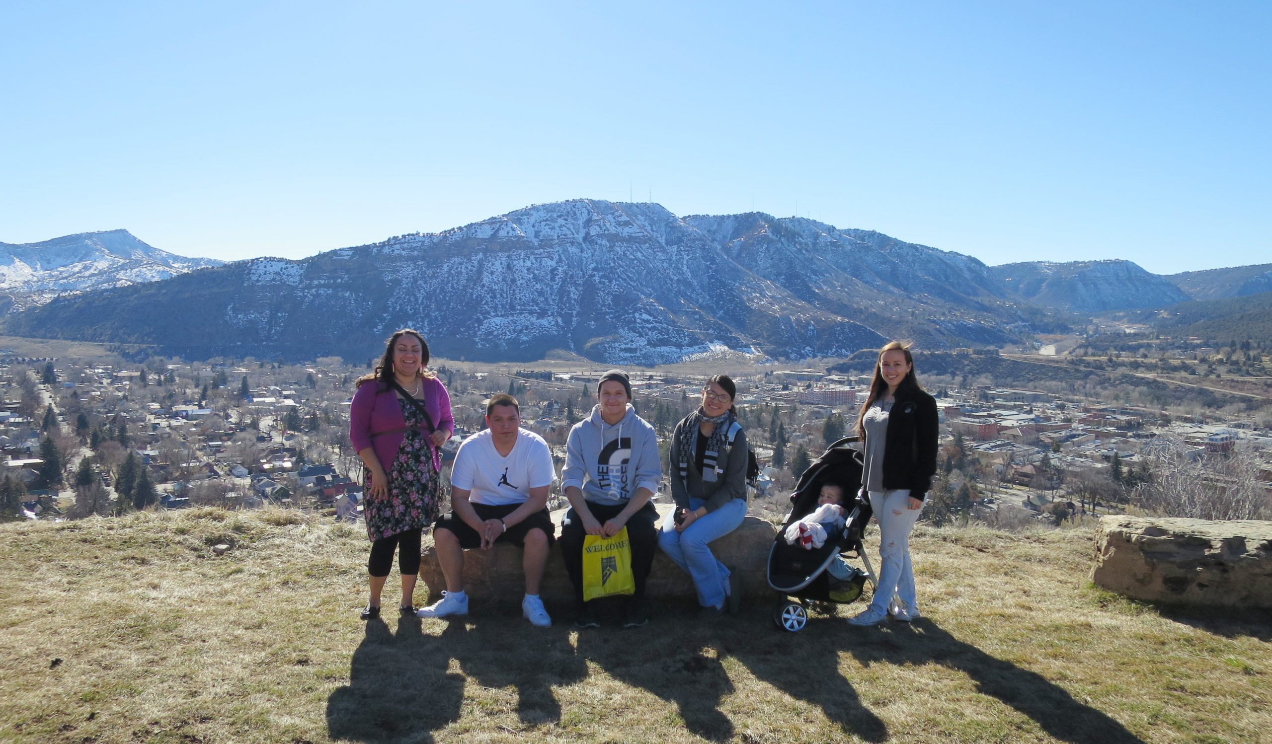 three Native college students attending Leech Lake Tribal College (LLTC) in Cass Lake, Minnesota travelled to Durango, Colorado to visit the Fort Lewis College campus, a private four-year college that offers a tuition-waiver program to American Indian students. 