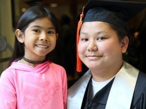Fond du Lac Tribal and Community College student graduated with associate degree in Elementary Education in Spring of 2018.