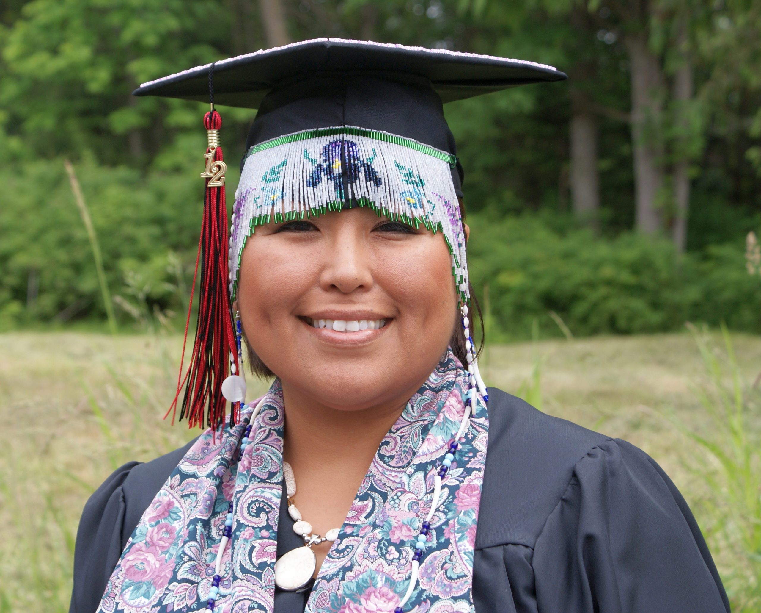 Manuutuli at her graduation from Northwest Indian College in May 2012.