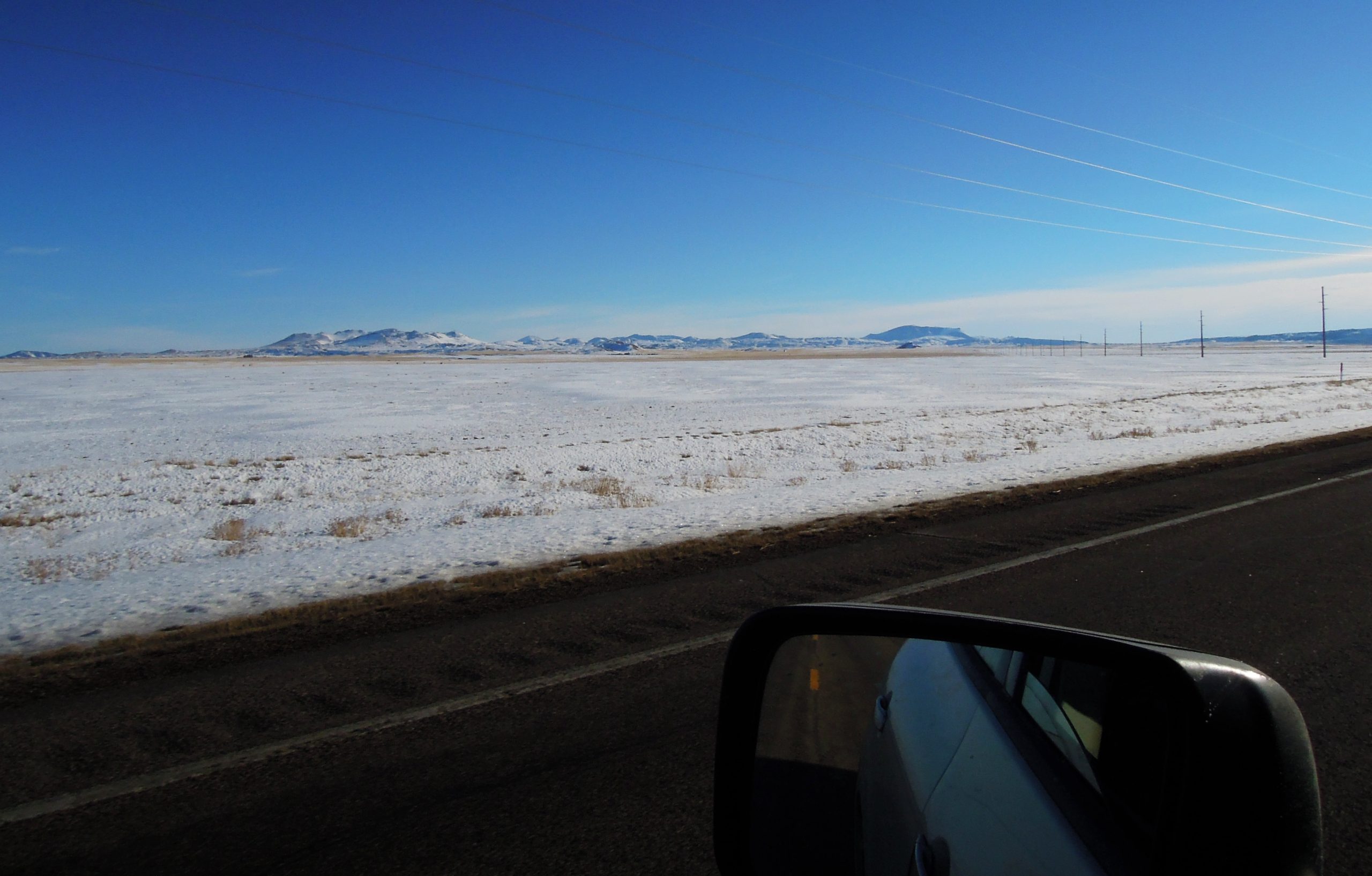 View of a snow-covered Montana landscape.