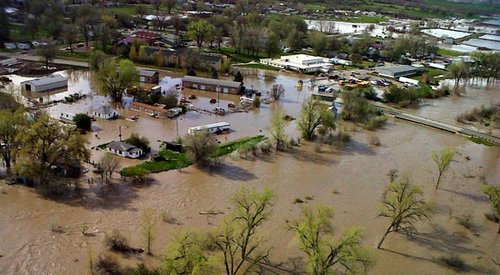 Eastern Montana flooding on Crow Reservation