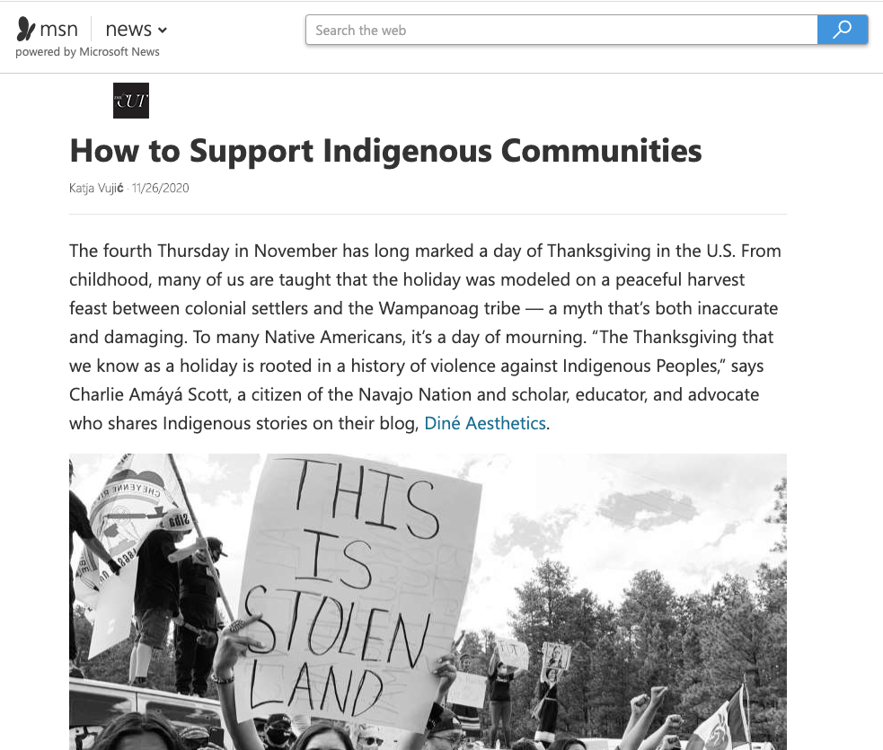 MSN How to Support Indigenous Communities