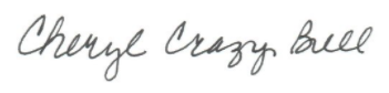 Cheryl Crazy Bull Signature