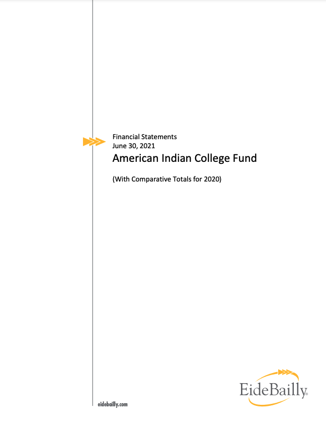 American Indian College Fund Form 990 year end 06-2021 Public Disclosure Copy
