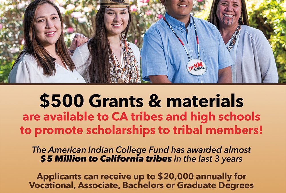 Scholarship Outreach Grants for California Tribes
