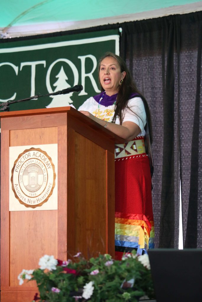 Emily White Hat, VP of Programs at American Indian College Fund, Delivers Proctor Academy’s Graduation Keynote Address