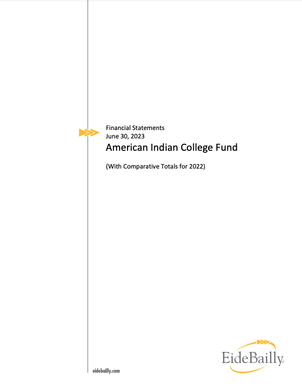 2021-22 American Indian College Fund Audited Financial Report