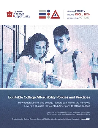 Equitable College Affordability Policies and Practices report