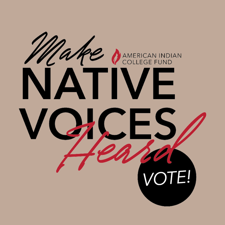 Make Native Voices Heard_AICF Flame_Logo Draft (HD) vote voter advocacy