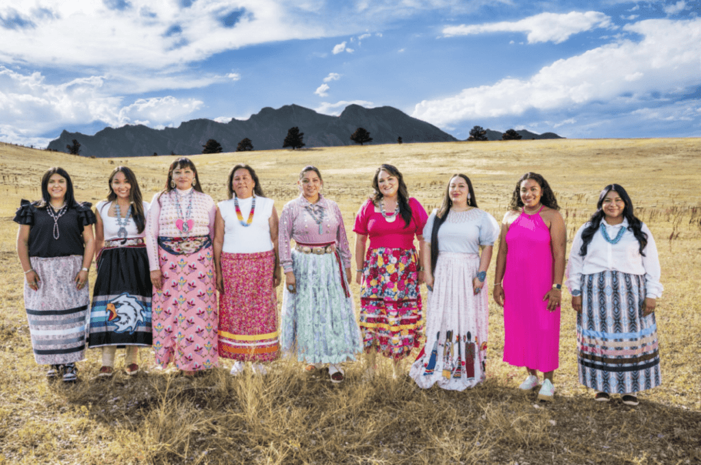 Group photo of the student ambassadors of 2024 for the American Indian College Fund.