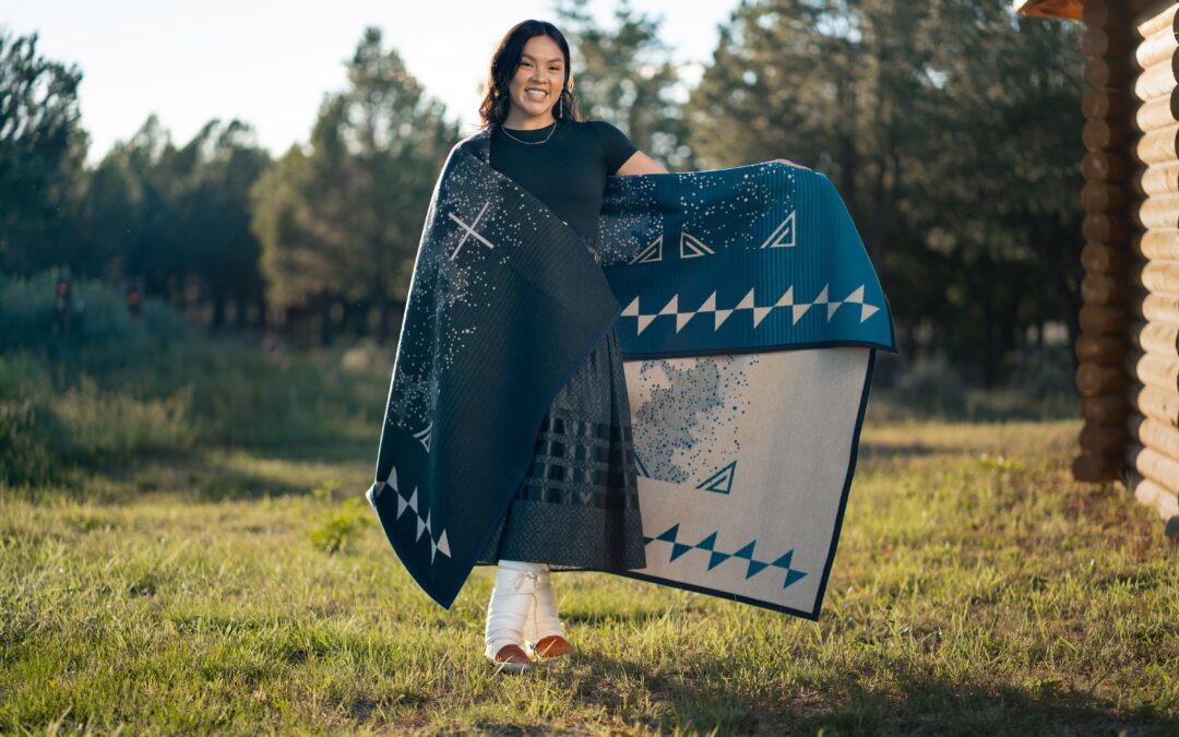 “Infinite Prayer” the Latest American Indian College Fund Student-Designed Pendleton Blanket is Now Available for Purchase