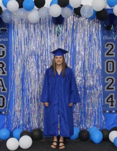 Arielle Native student graduation regalia