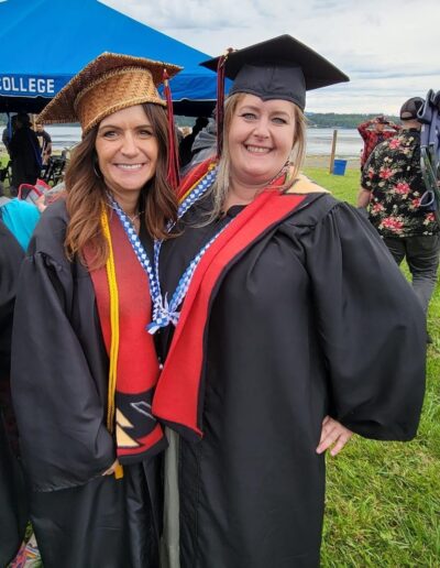Danielle Native student graduation regalia