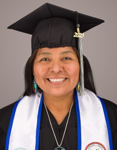 Tia Native student graduation regalia