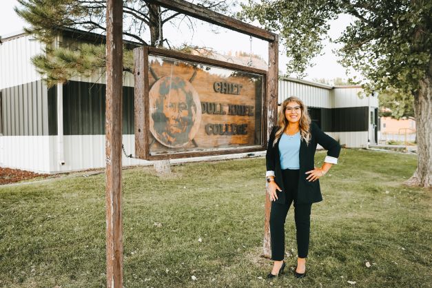 American Indian College Fund trustee Eva Flying.