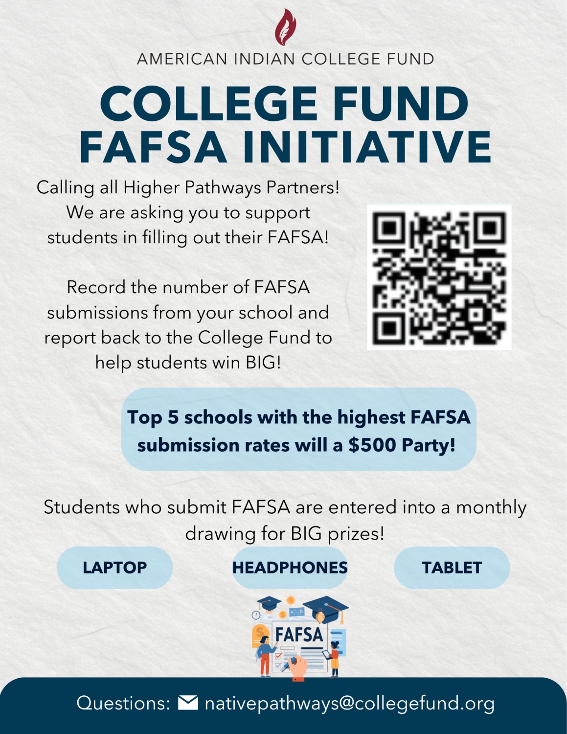 FAFSA Initiative higher pathways partners flyer 2026