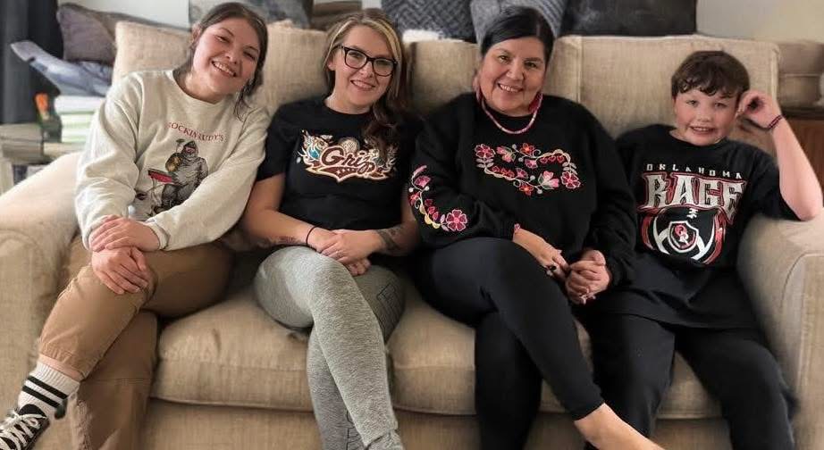 Kimberly’s family photo of her daughters and grandson.