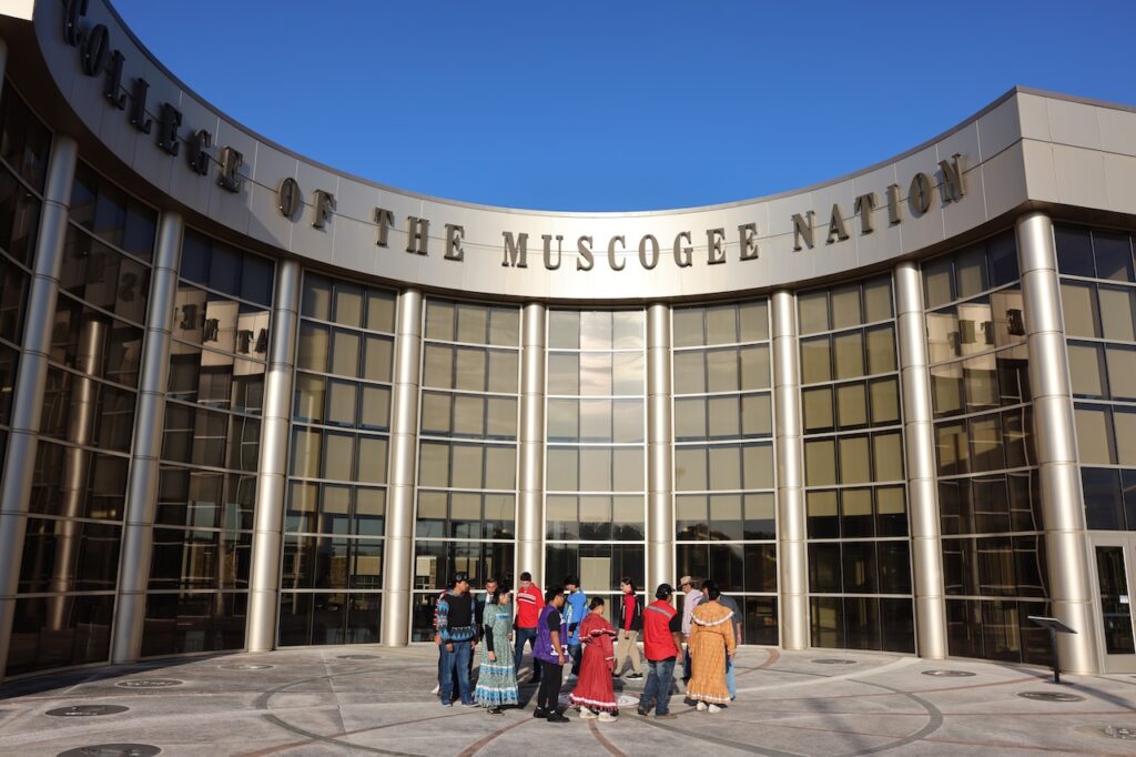 Students at College of Muscogee Nation