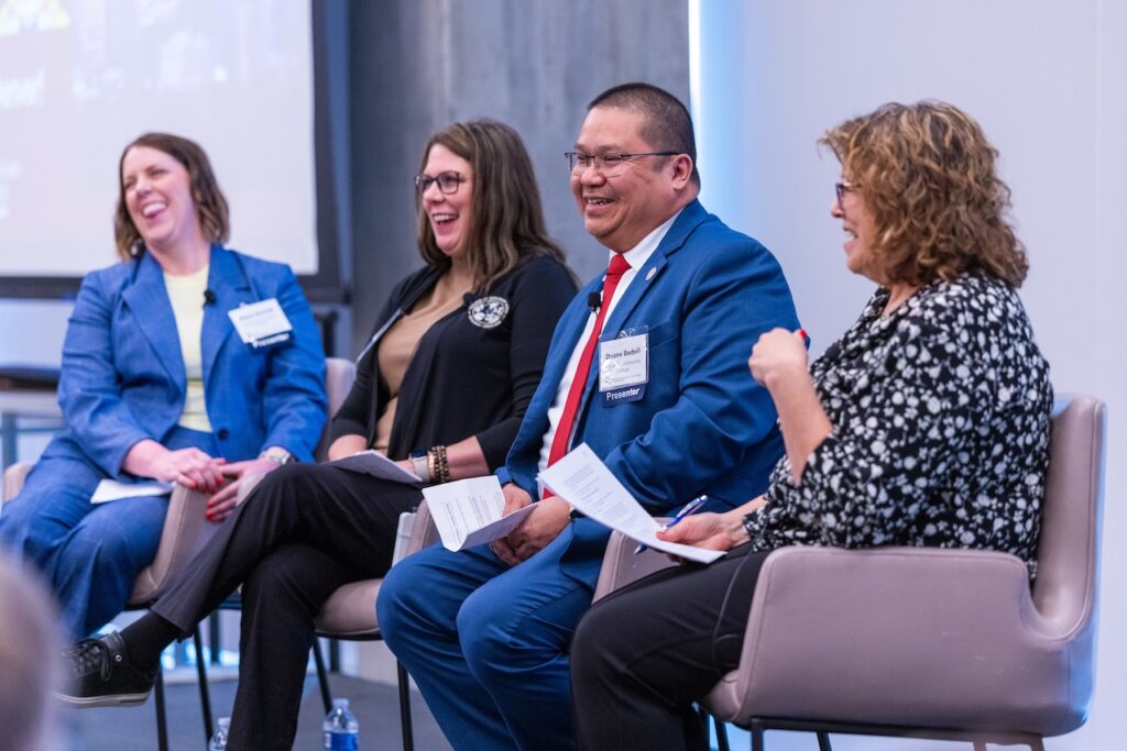 Speaker panel at the 12th Annual Tribal College and University Faculty Convening.