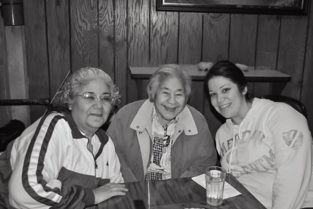 Candice LeBlanc with her mother, Penny Leapley and grandmother, Marie Cameron.