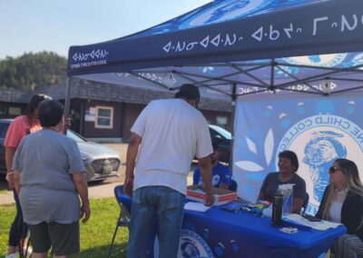 Stone Child College welcome booth