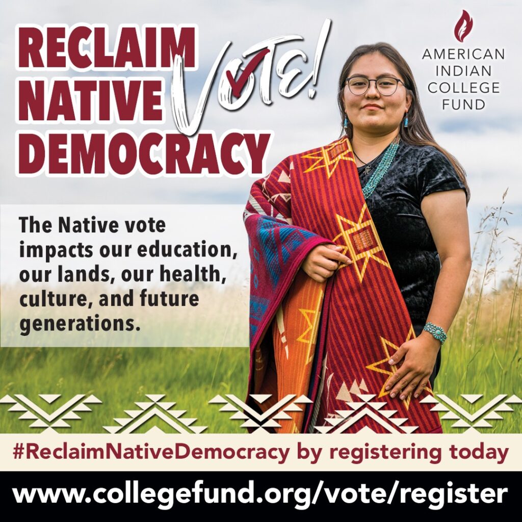 Reclaim Native Democracy Register to Vote